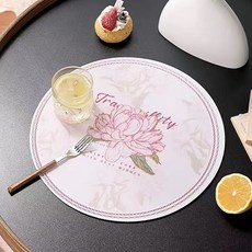 餐桌皮革防水墊, 1個, 33 x 33 cm, 款式2