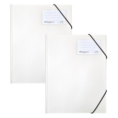 Heemang A4 Re-clear X型文件夾 HP017, 奶油色, 2個