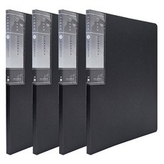 A4不透明資料夾10入 HC227, 4個, 黑色