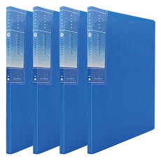 A4不透明資料夾10入 HC227, 4個, 藍色