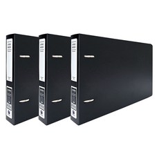 Heemang A5 2孔 D型環活頁夾 BC9356, 黑色, 3個