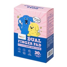 Tamsaa 寵物雙效指套 一次性潔牙布 適用於狗和貓, 30個, 1盒