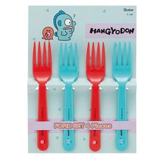 Skater 露營用叉子4入組 F-18P, 人魚漢頓