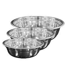 STS 304 不鏽鋼攪拌盆 35cm + 48cm + 53cm 套組, 攪拌盆3件組, 1套