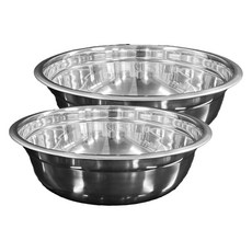 STS 304 不鏽鋼攪拌盆 48cm + 53cm 組合, 1套, 攪拌盆2種