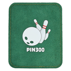 Fin 300皮革毛巾, 綠色 白色, 1個