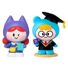 코코지 유아문해력 아띠 2종 세트 영어 흘려듣기 또박또박 채티 + 경제박사 브레이니, 혼합색상, 1세트