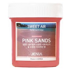 韓國 JENIA 車用香氛除臭擴香 Sweet Air 補充蕊芯 粉紅沙灘, 110g, 1個