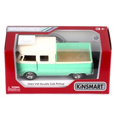 KiNSMAR 1963 福斯雙排座皮卡巴士可動玩具 KT5387Y_GREEN, 粉彩綠色, 1個