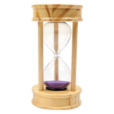 POPO FANCY TIMING 原木沙漏 5分鐘, 1個, 紫色