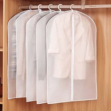 Elsso 服飾夾克大衣防塵套 白色, 1個, 5入