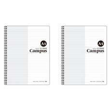 아이비스 A4 PP 반반 좌철 노트, 그레이, 2개 문구/오피스/노트/메모지 반품 최저가 9,400원 로켓배송