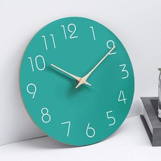 간편한 벽시계, 담녹색의