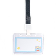 minhwashop 橫式名牌, 20個, 黑色(I230060C)