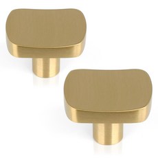 MONESPACE 家具把手 波紋 黃銅 單孔, 2個