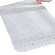 Musikine 簡約多用途浴室防滑墊 69 x 35cm, 1個, 白色