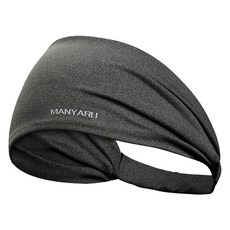 Maket Gamseong 運動頭巾髮帶, 1個, 深灰色