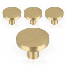 MONESPACE 家具把手圓形黃銅 1 件, 4個