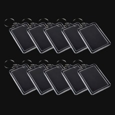 MaDaKkuMi 透明壓克力相框照片鑰匙圈 07 大型, 鑰匙圈(單一顏色), 10個