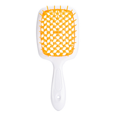오와이규 깔끔한 헤어브러쉬, 1개, 오렌지 + 흰색손잡이