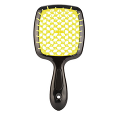 오와이규 깔끔한 헤어브러쉬, 1개, 옐로우 + 블랙손잡이