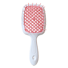 오와이규 깔끔한 헤어브러쉬, 1개, 살색 + 흰색손잡이