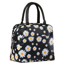 Jonifree 保溫保冷便當袋 黑色小雛菊, 1個
