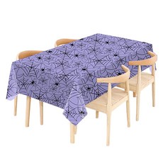 Maket Gamseong 萬聖節圖案PE餐桌布 紫色, 1入, 5個