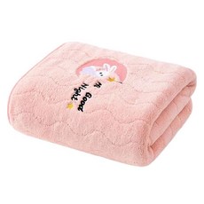 Woni家 波浪設計浴巾 300g 混紡, 1個, 粉紅色