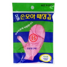 JunJung Industry 神奇搓澡手套 (B級品), 1個, 2個裝, 粉紅色