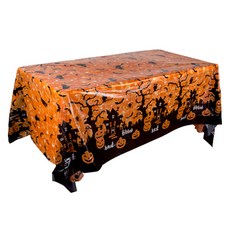 Maket Gamseong 萬聖節南瓜骷髏桌布 橘色南瓜, 4個, 1入