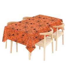Maket Gamseong 萬聖節圖案PE餐桌布 橘色, 1入, 5個