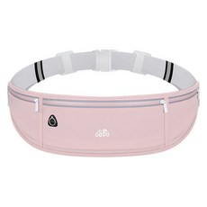 OUDU Fitgourmet Free-fit 防水跑步腰帶, 1個, 粉紅色