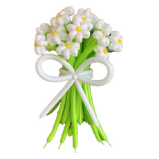 泰坦 慶祝生日派對活動 花卉花束氣球 + 打氣筒套組, 1(氣球), 隨機出貨(打氣筒), 1套