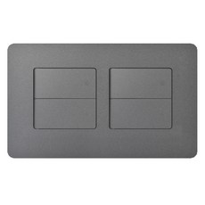 CHEIL ELECTRIC 正方形深灰色單切4開關, 1個