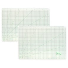 A4 半透明切割墊 2入, 嫩綠色