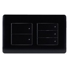 CHEIL ELECTRIC 正方形黑色單切5開關, 1個