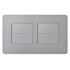 CHEIL ELECTRIC 方形銀色單切4開關, 1個