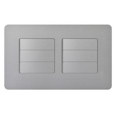 CHEIL ELECTRIC 正方形銀色單切6開關, 1個