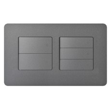 CHEIL ELECTRIC 正方形深灰色單切開關 5開, 1個