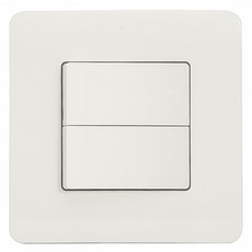 CHEIL ELECTRIC 正方形白色三路雙聯開關, 1個