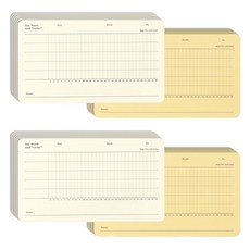 PAPERIAN 一個月目標追蹤器, C 黃色 + 象牙白, 1入, 2個