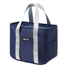 Jonnyfree 簡便保溫保冷便當袋, 1個, 海軍藍