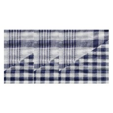 CASA VERDE Rowan 格紋雙層紗預染棉廚房巾 S 45 x 45 cm, 3個, 海軍藍