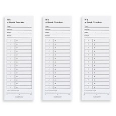 PAPERIAN 書籍追蹤便條紙, 白色, 3個, 12張