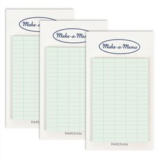 페이퍼리안 플랜마커 메이크어메모 점착메모지, 그리드 민트, 1개입, 3개