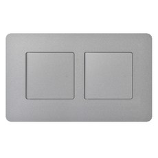 CHEIL ELECTRIC 正方形銀色單切開關 2開 2個用, 1個