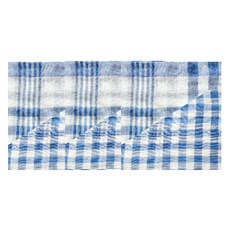 CASA VERDE Rowan 格紋雙層紗預染棉廚房巾 S 45 x 45 cm, 3個, 藍色