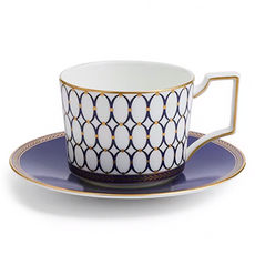 웨지우드 르네상스 골드 티컵 250ml + 소서 세트, 혼합색상, 1세트