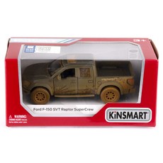 KiNSMAR 福特 F150 猛禽 SuperCrew 泥漿汽車可動玩具 KT5365Y, 藍色, 1個